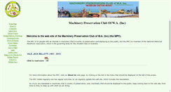 Desktop Screenshot of machinerypreservationclub.com.au