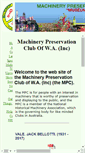 Mobile Screenshot of machinerypreservationclub.com.au